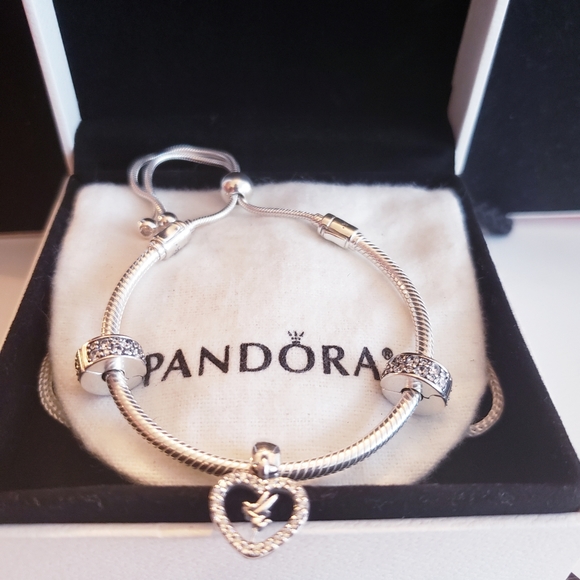 Authentic Pandora Bracelet Set 4pc - Picture 1 of 10